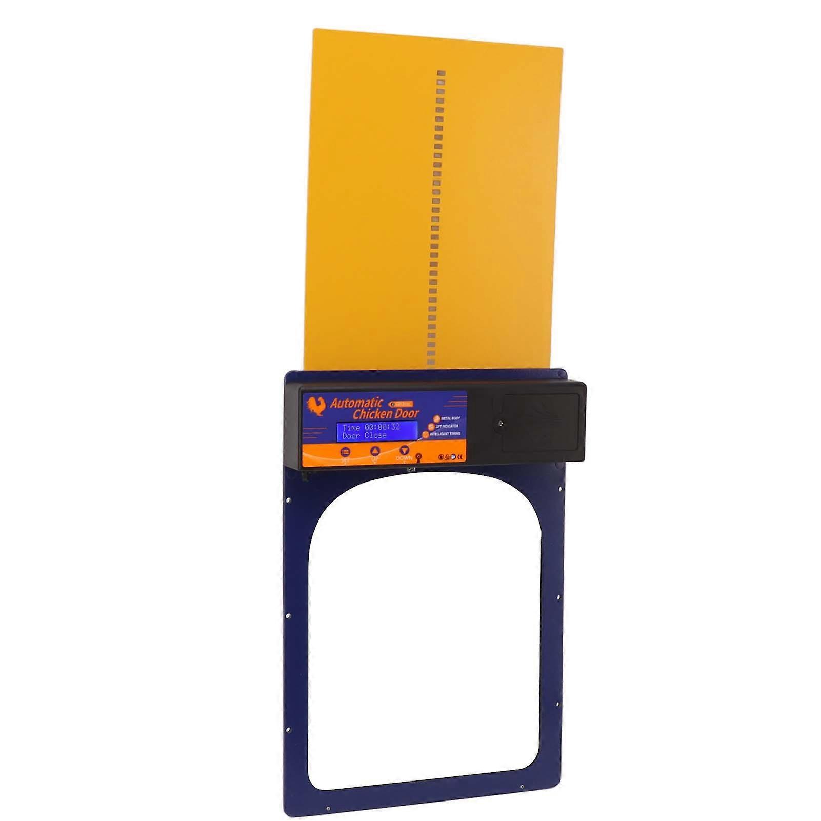 Automatic Chicken Coop Door with Light Sensor Remote and Timer - Waterproof IP45 - 100V to 240V - Fits All Poultry Sizes