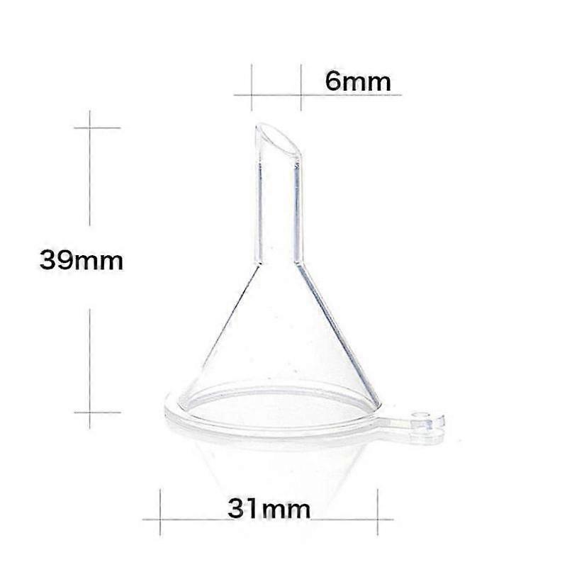 10Pcs transparent Mini Funnels Small Plastic For Perfume Diffuser Bottle Mini Liquid Oil Funnels Lab Tools