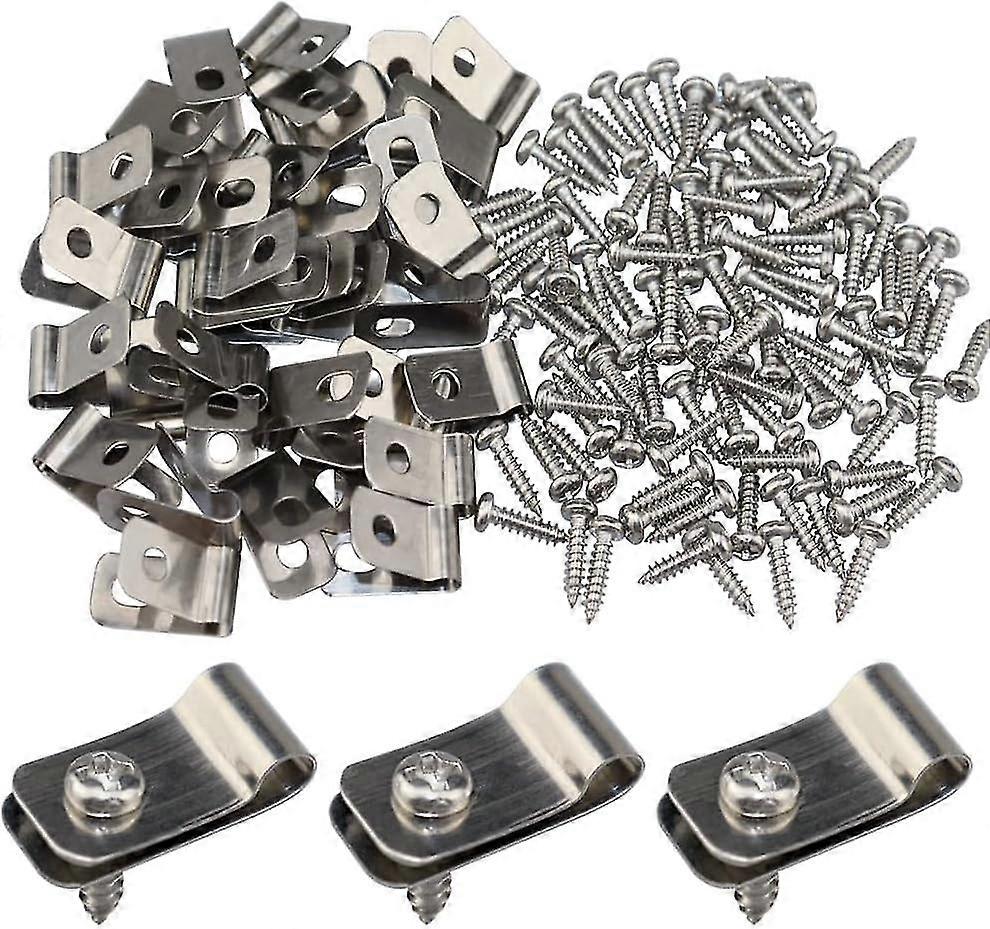 200 Pieces Aluminum Fence Wire Clips, Easy to Install and Use - Ideal for Attaching 12-16 Gauge Welded Wire to Wood, Metal, or Vinyl Fence