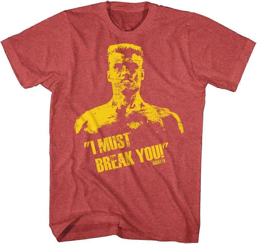 روكي تي شيرت المتعثر إيفان دراغو يجب أن أكسرك ريد هيذر تي شيرت