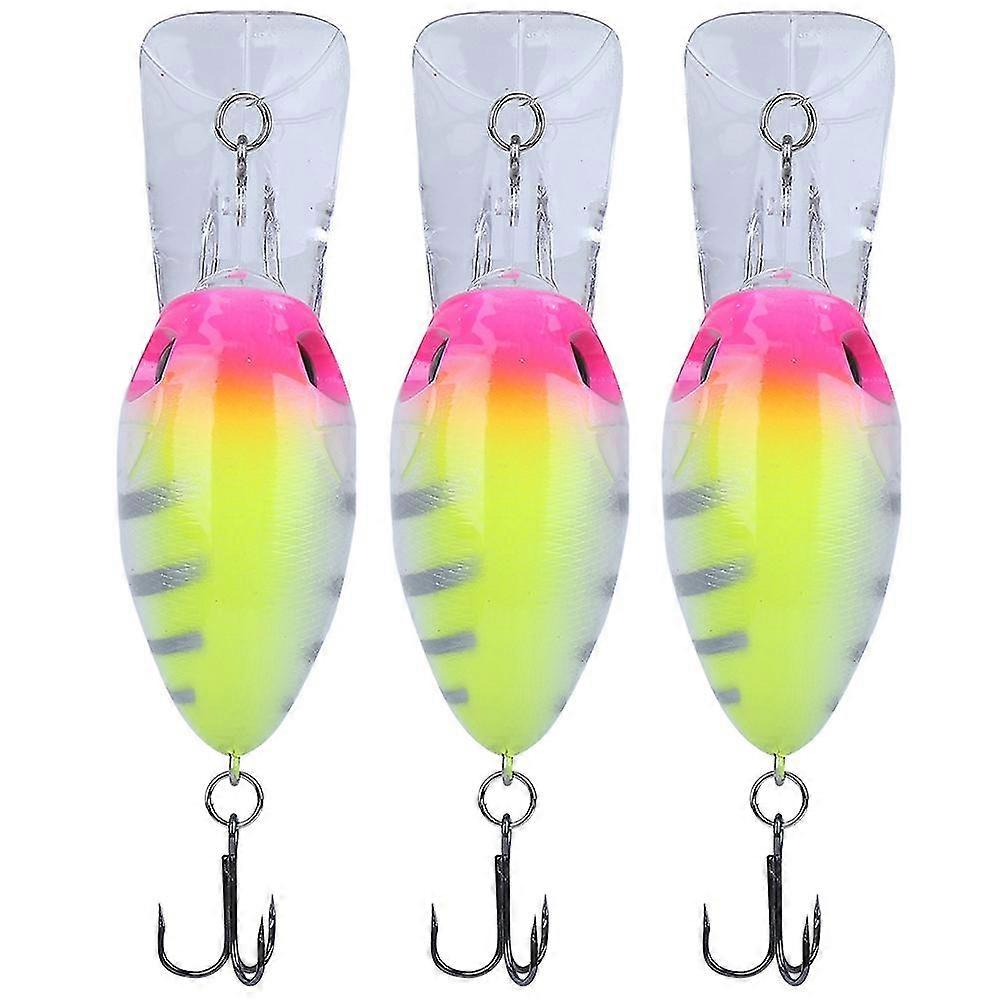 1# Artificial Simulation Lifelike Deep Diving Fishing Lure Bait Tackle with 3PCS Hook Scrappers