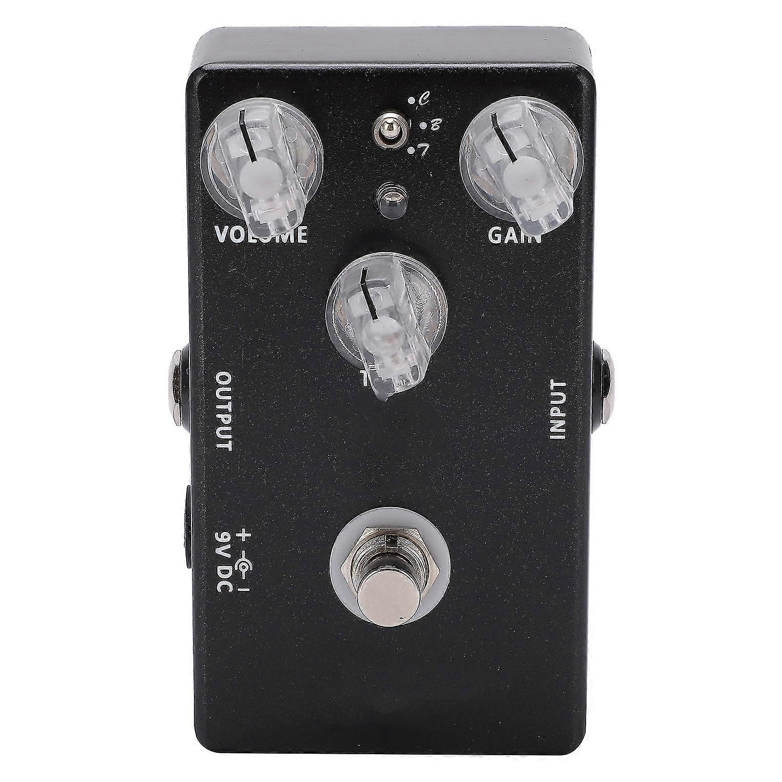 True Bypass Distortion Guitar Effect Pedal - Portable and Adjustable Accessory