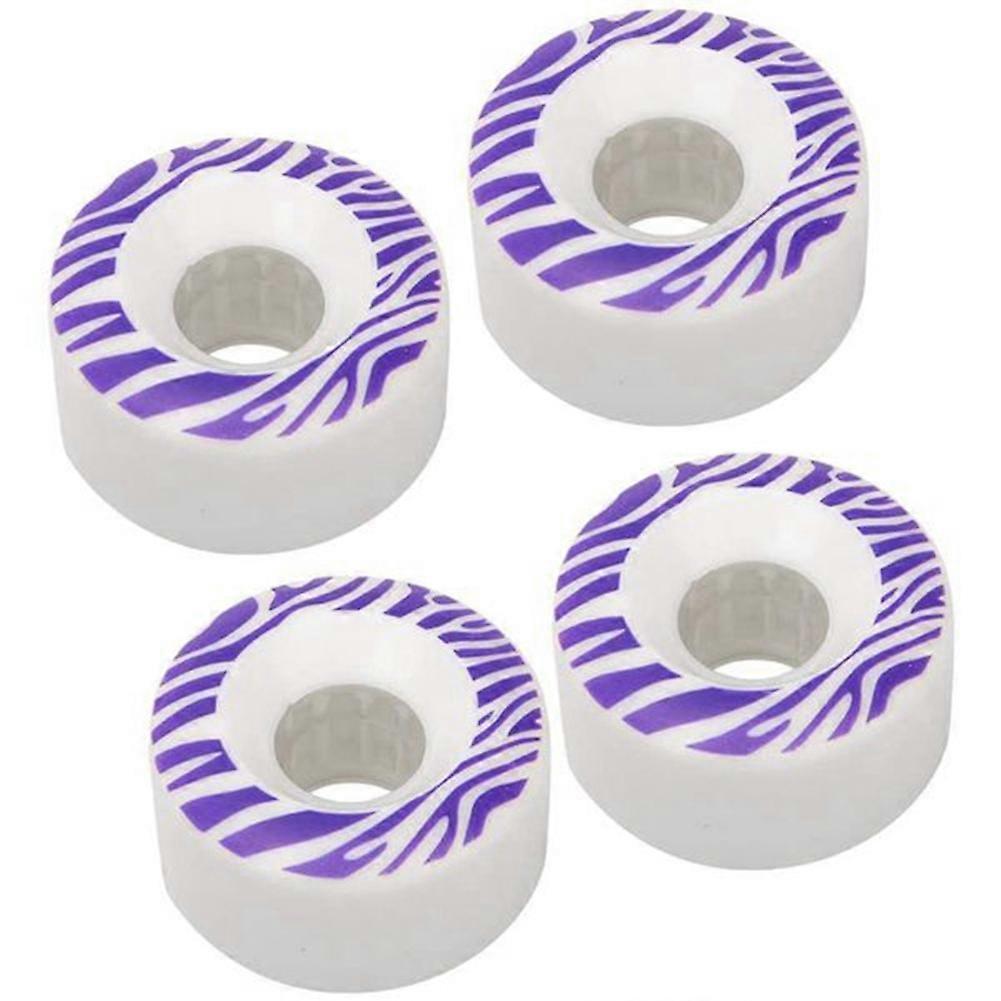 4PCS Skateboard Wheels Resilient PU Double Warped Skateboard Wheels Brush Street Skating Wheels 55X
