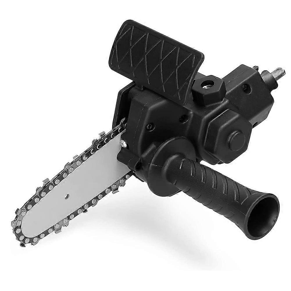 Electric Drill Converter Into Electric Saw with 4 Inch Chain Mini Handheld Chain Saw Conversion Bra
