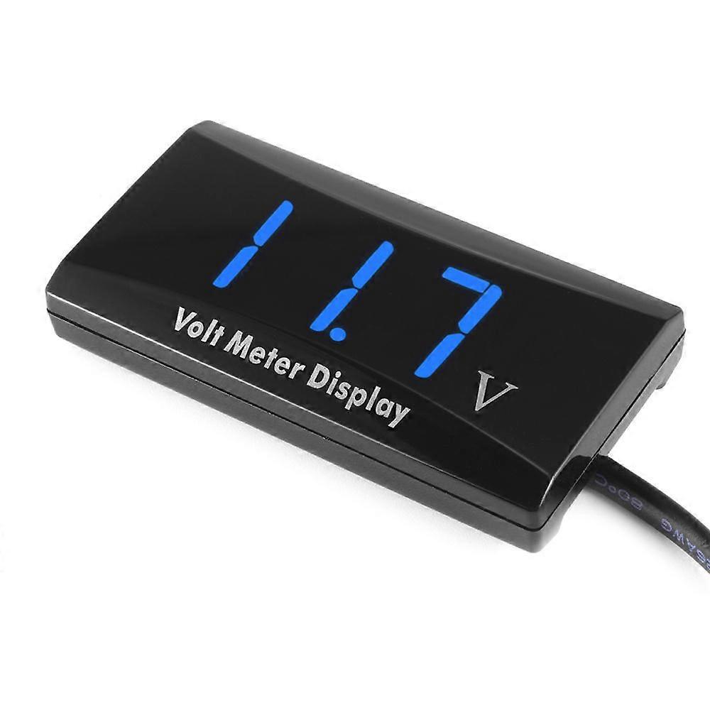 Waterproof Voltmeter LED Display Digital Panel Volt Voltage Meter Tester Reverse Connection Protection 12V For Car Motorcycle