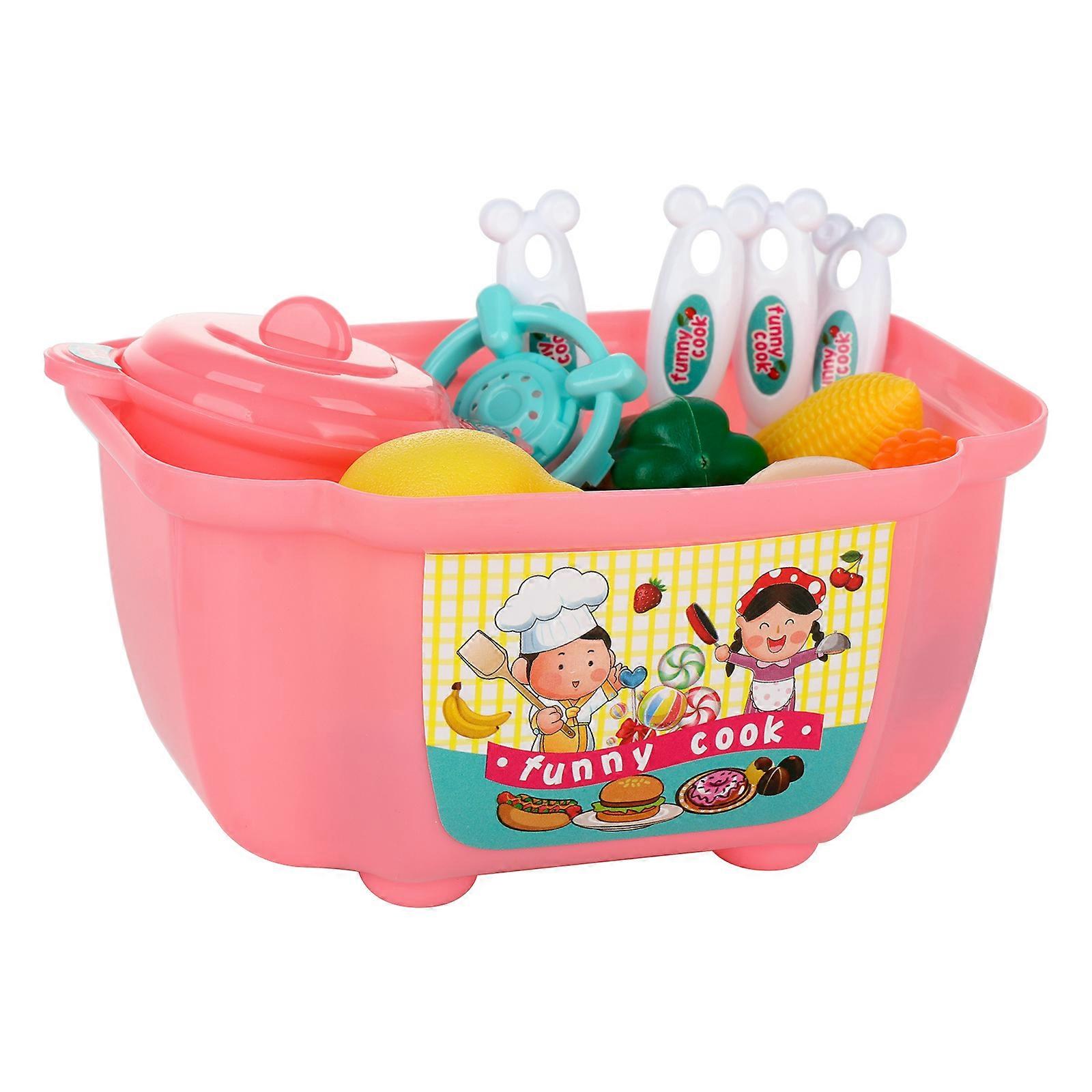 طقم لعب مطبخ الأطفال التظاهر بالطعام - دور لعب أثاث المطبخ - طبخ التظاهر بألعاب الفتاة الرئيسية