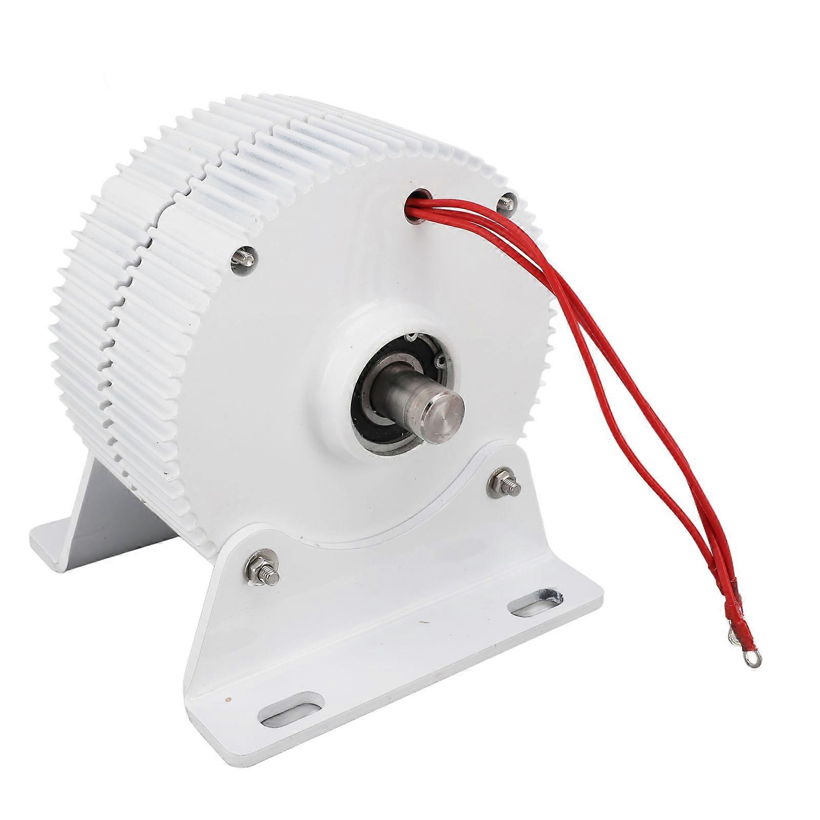 Permanent Magnet Alternator 48V 3 Phase AC Wind Synchronous Generator 2 Axes Serrated with Base 300W