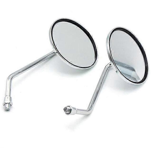 QX Universal Motorcycle Electric Bicycle Rearview Mirror Side Mirror 8mm 10mm Round Reversing Side Mirror Rotatable Modified Parts