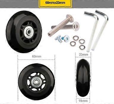 サイレントトロリーケーススーツケースユニバーサルホイールラバーランナースーツケースベアリング修理キット-45mm * 18mm - bebetter