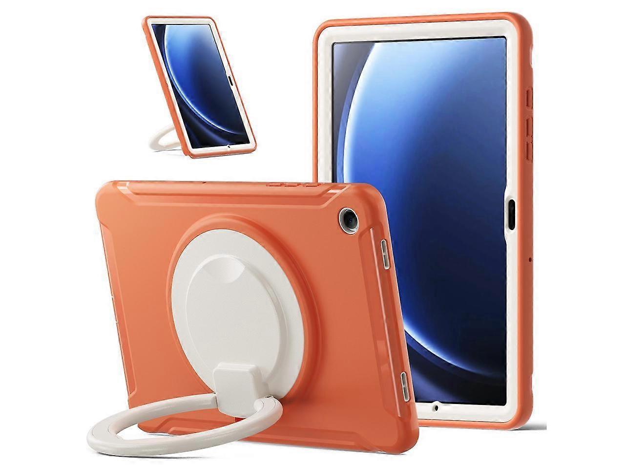 Case for Samsung Galaxy Tab A9 Plus 11 Inch 2023 SM-X210/ SM-X215/SM-X216/SM-218 , Rugged Military Grade Shockproof Cover with 360 Swivel Stand, Hand