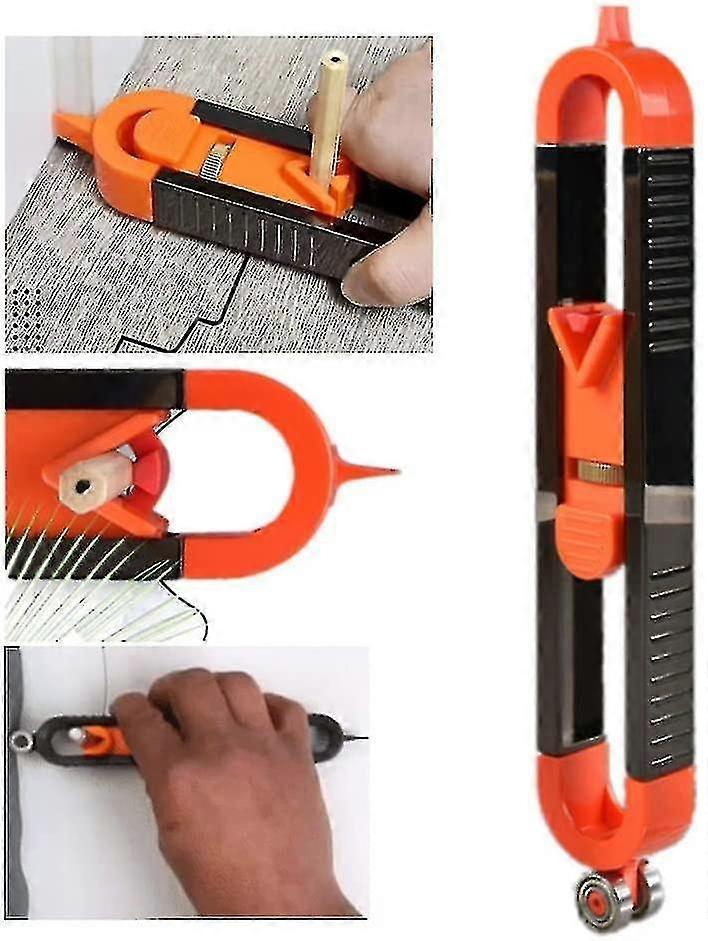 Profile Scribing Ruler, Contour Gauge Precisely Copy Irregular Shapes Tools, Contour Gauge With Lock Adjustable