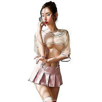 Sexy Revealing Lingerie Nightdress Lace Sling Pajamas Student Lingerie Fl6909