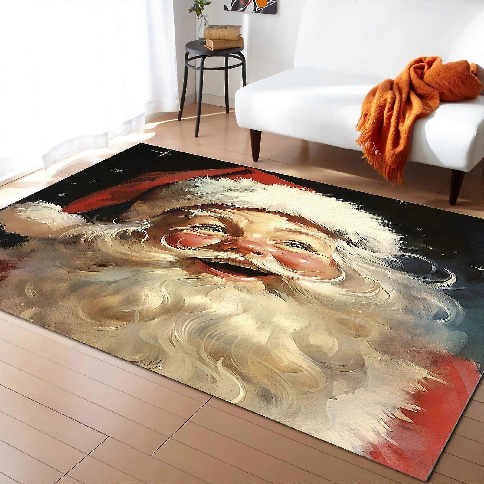 Tilpasselig jul vinter snefnug pastoralt tæppe værelse stue soveværelse tæppe tæppe spil gulvmåtte