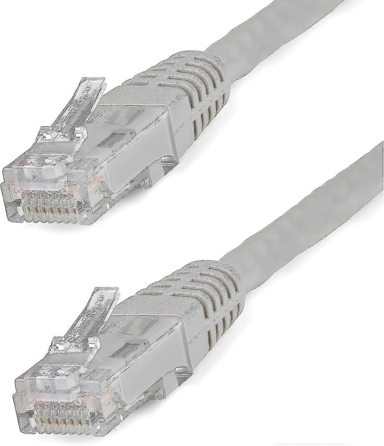 Cat6 Ethernet Cable - 25 ft - Gray - Patch Cable - Molded Cat6 Cable - Long Network Cable - Ethernet Cord - Cat 6 Cable - 25ft (C6PATCH25GR)