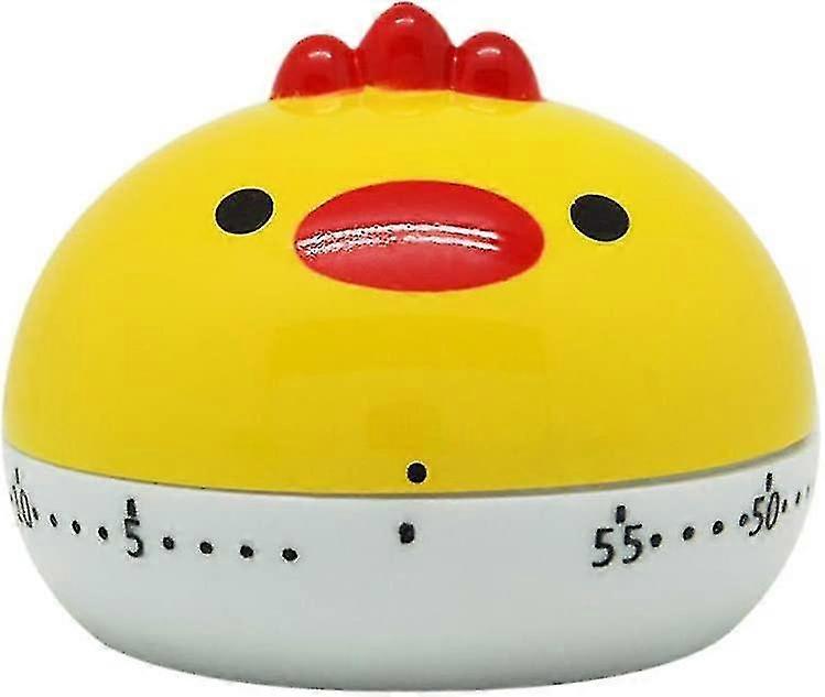 Cute Cartoon Chicken Kitchen Timer - Mechanical Manual Reminder Alarm Clock