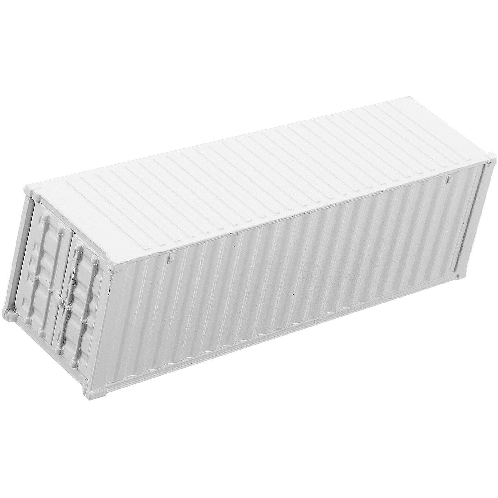 Lastbil Leksak Vagn Tillbehör Liten Lastbil Container Modell DIY Tåg Vagn Prop