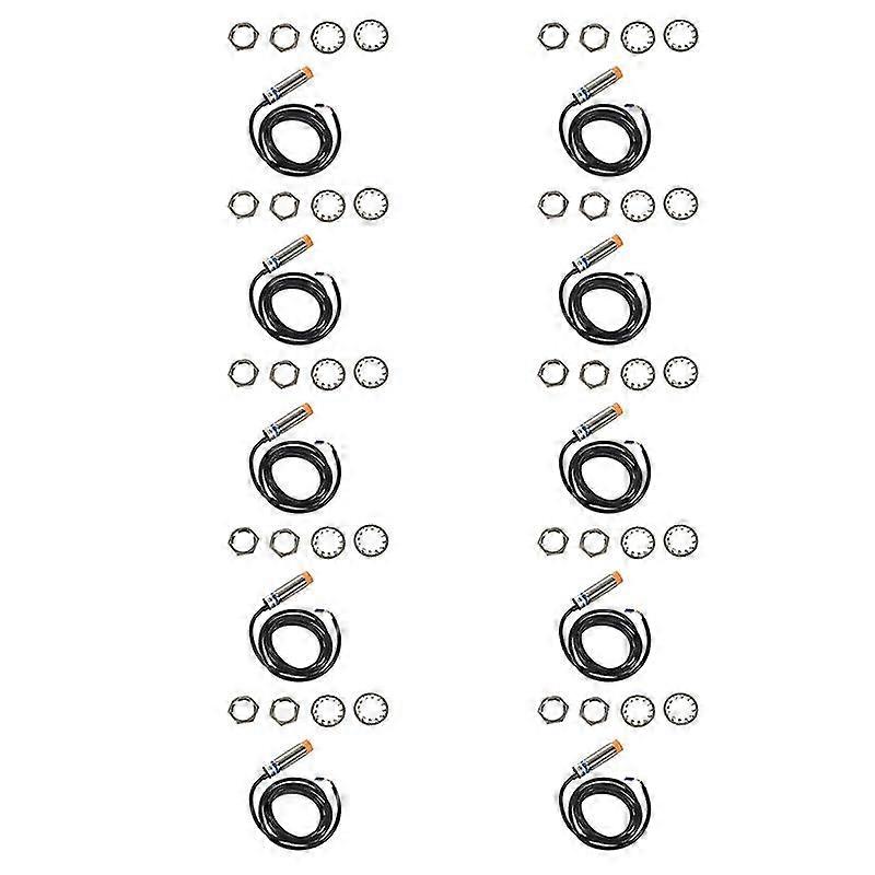 10x Ljc18a3-h-z/bx 1-10mm Capacitance Proximity Sensor Switch Npn No Dc 6-36v 300ma
