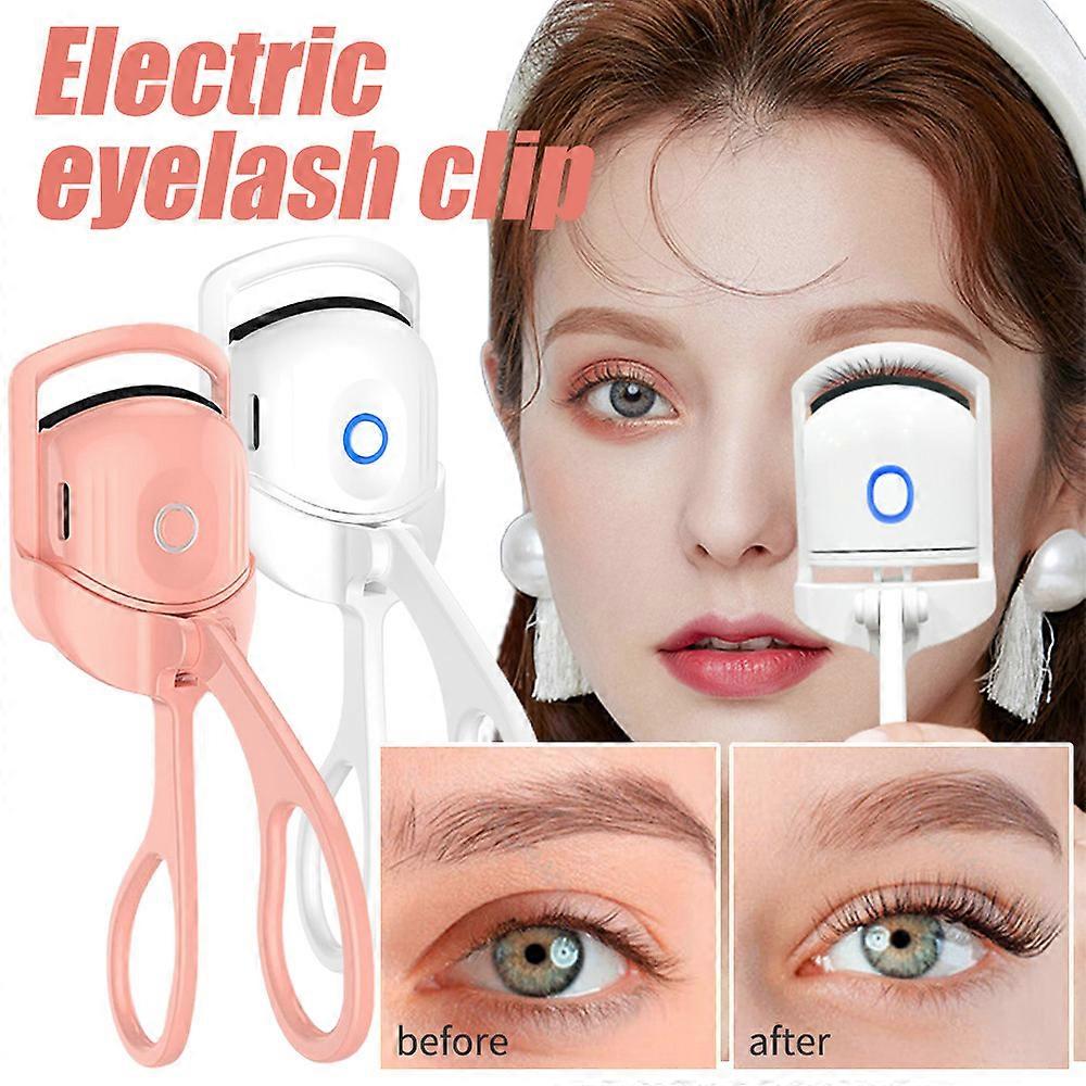 Electric Heated Eyelash Curler Eye Lash Curling Long Lasting Makeup Tool Rechargeable