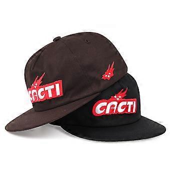 Travis Scott Baseball Cap Katoen Soft Top CACTI Cap Geborduurde Casual Hoed Barb Zwart
