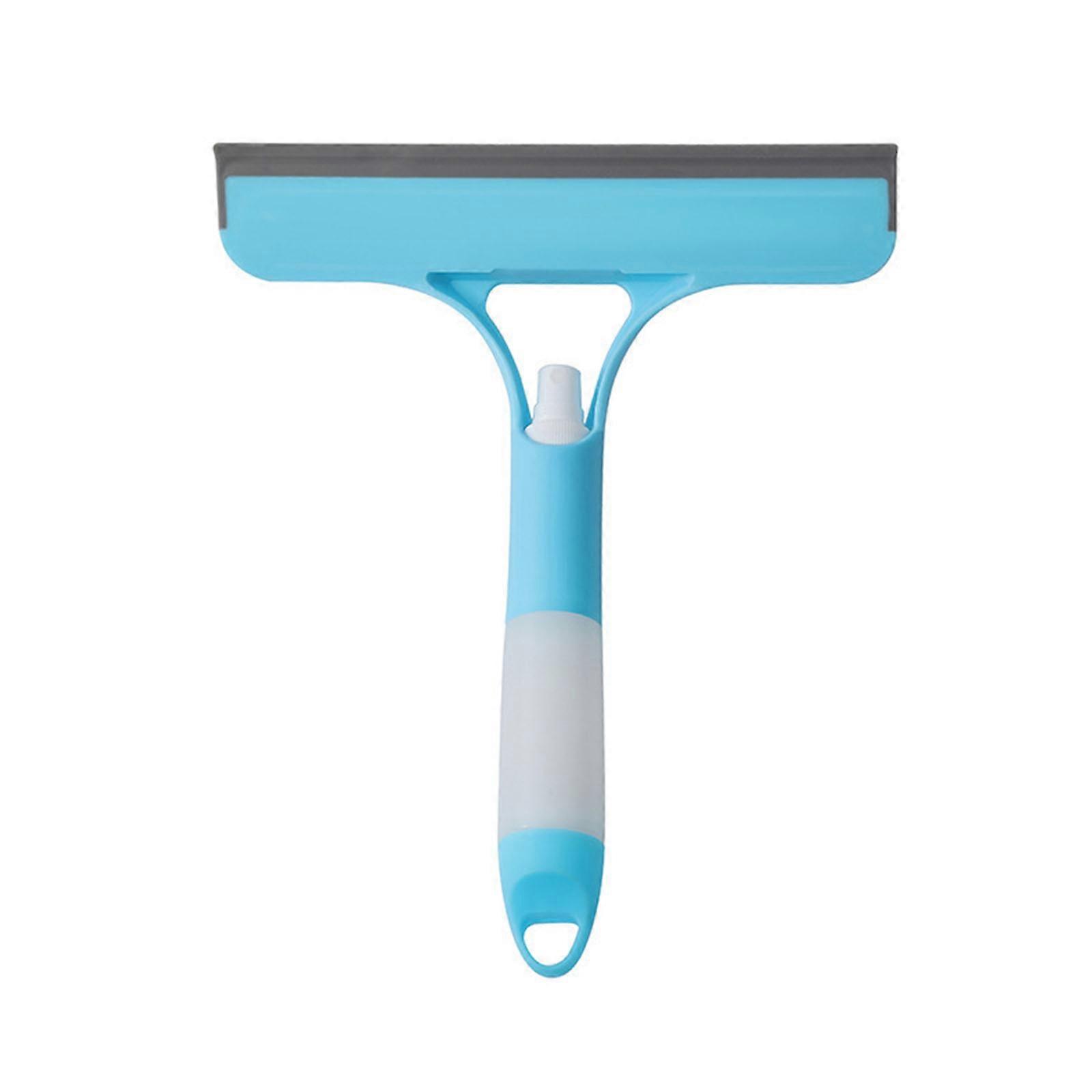 3 en 1 Home Car Glass Lights Window Mirror Essuie-glace Silicone Squeegee avec flacon pulvérisateur