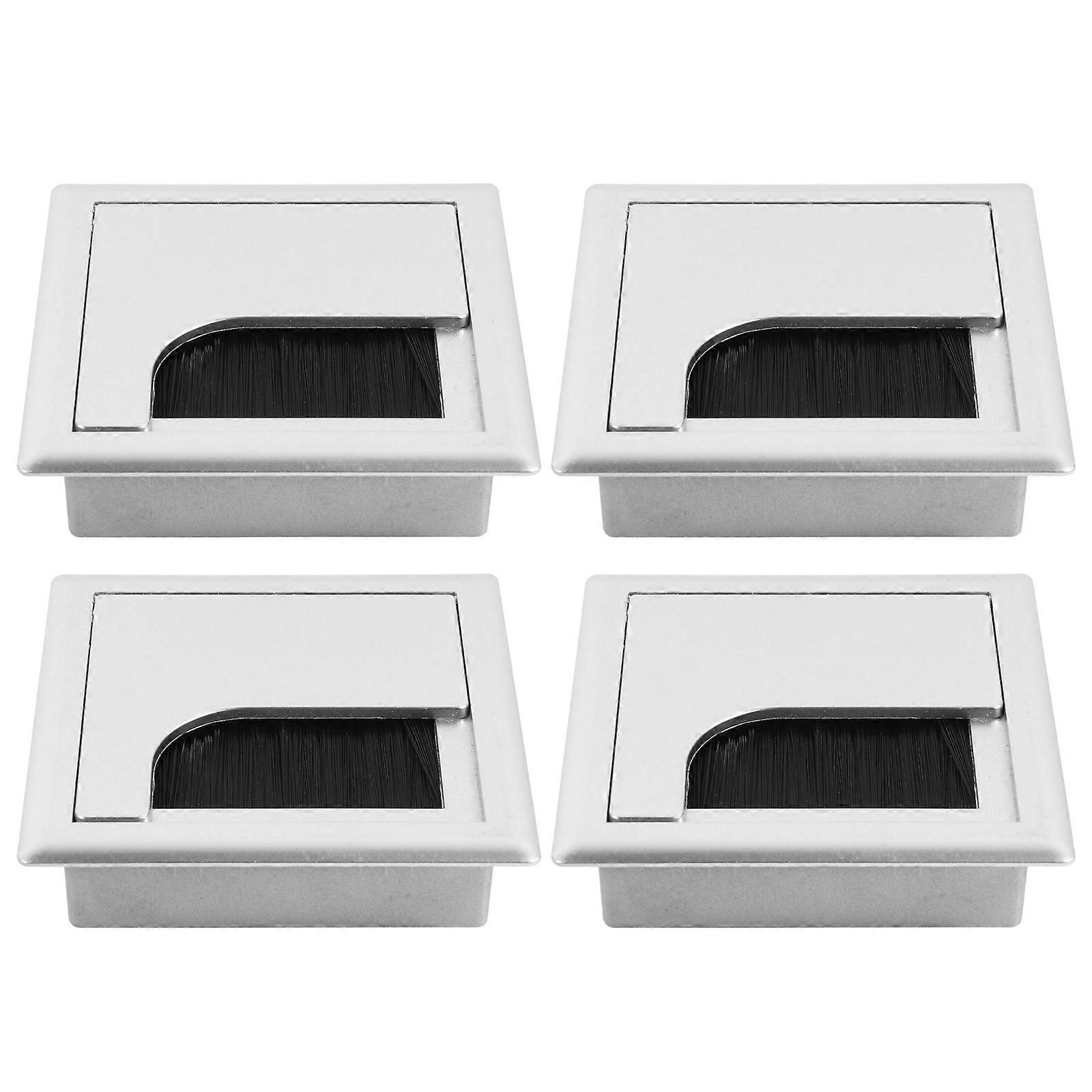 4pcs Table Rectangular Cable Useful Data Line Organizer Box Cable Hole Cover
