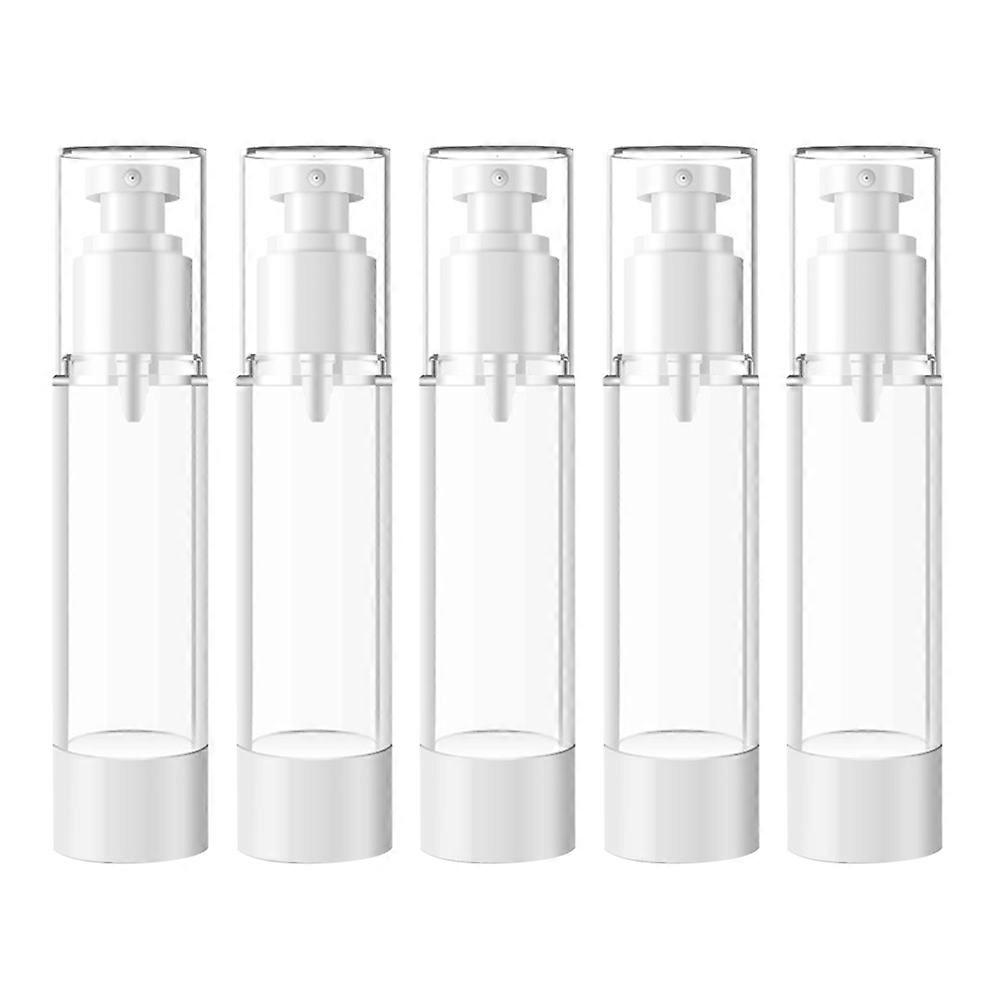 5pcs Portable Empty Bottle Press Type Subpackaging Bottle Dispenser Lotion Container (100ML Spray Bottle )