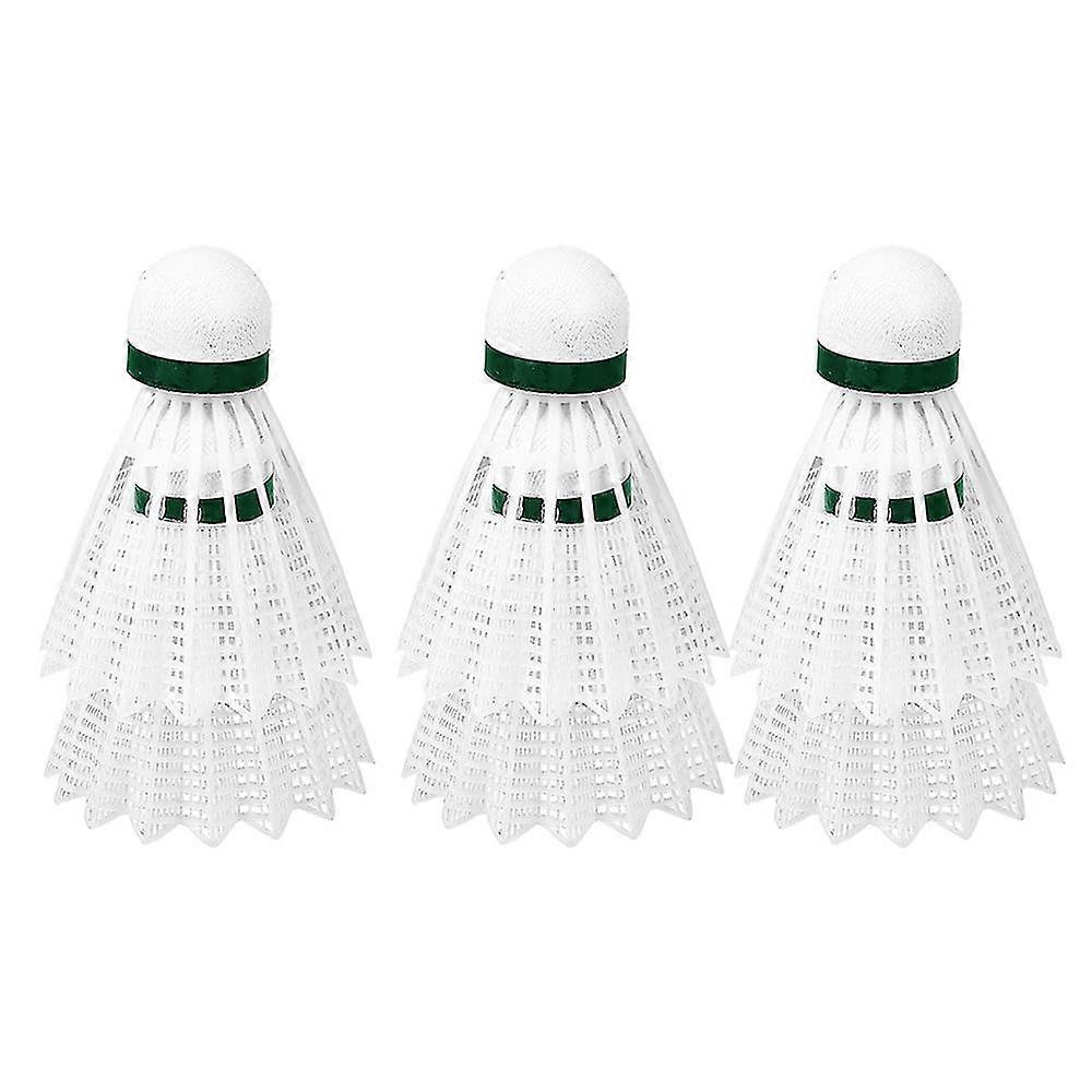 Durable Badminton, Outdoor Training And Learning, Nylon Ball(6 Pieces, White)