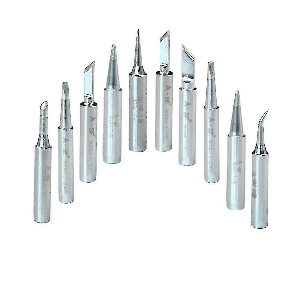 10pcs 900m-t Soldering Iron Tips Silver