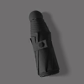 Schwarz ultraleicht Kleine fünffache Regenschirm Sonnenschutz Sonnenschirm Anti-Ultraviolett Regenschirm Mini Sonnenschirme Regenschirme Xq-ys93