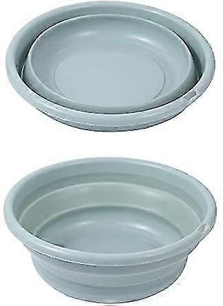 Foldable Silicone Portable Multifunctional Round Wash Basin (s, Blue)