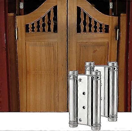 Double Action Spring Hinges, Stainless Steel Self Closing Spring Hinge with Screws for Swinging Cafe Saloon Doors.