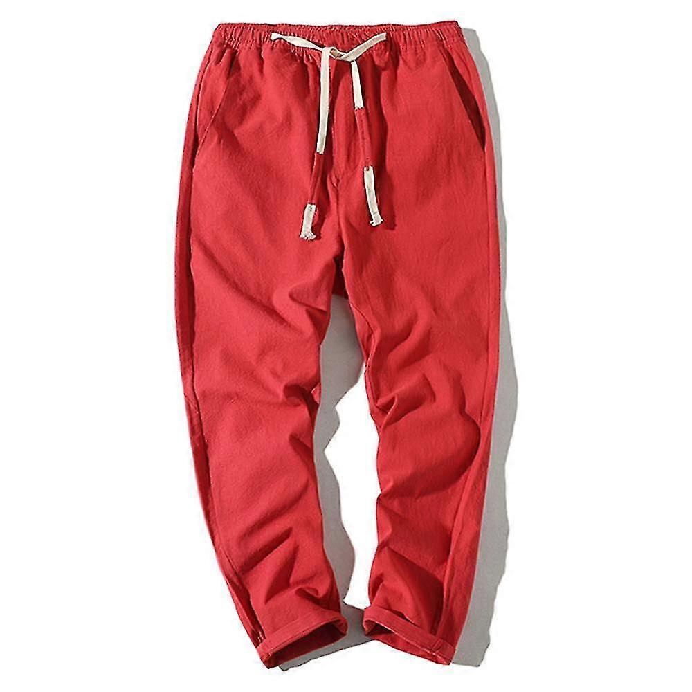 Calças Masculinas Com Cordão Elástico Cintura Calças Curtas Lisas Esportes Calças Casuais Verão