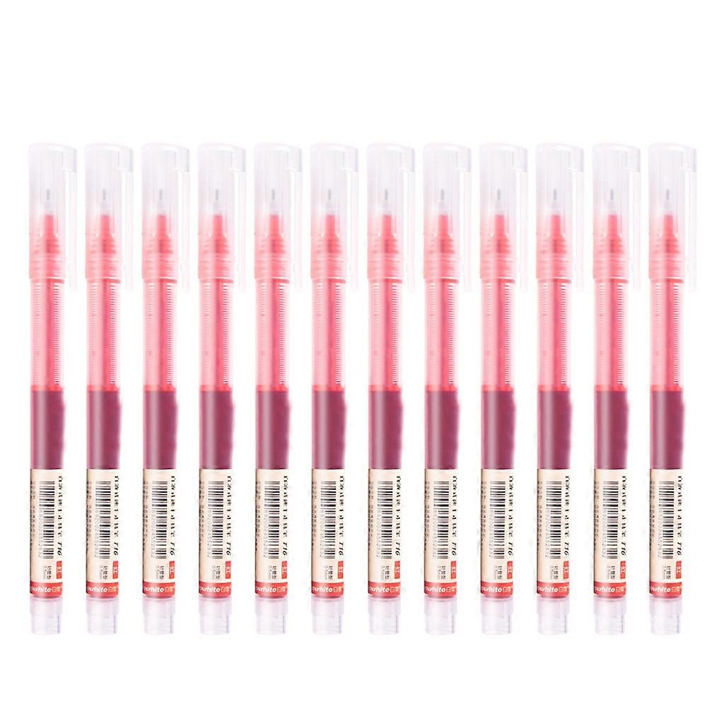 12 Pcs Smooth Marker Pen Ballpoint Pen Fine Tip Writing Pen Quick Dry Ink Pen