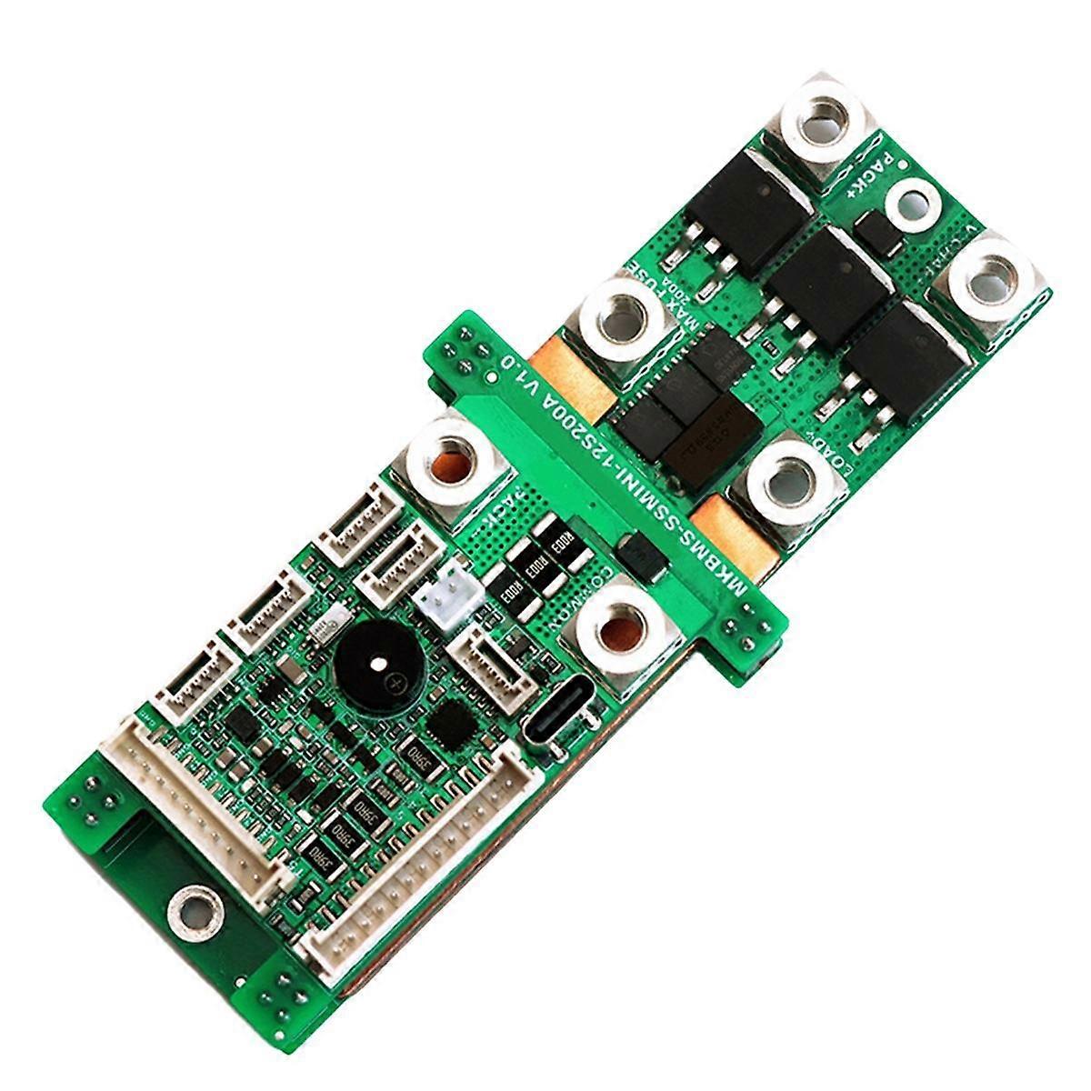 12S 200A Battery Protection Board Intelligent Integrated Board with Balancing for Electric Scooters