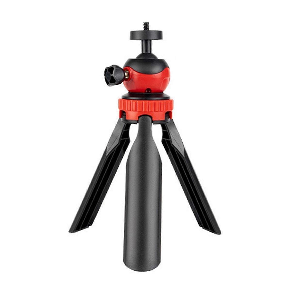 Mini Mobile Phone Desktop Tripod with 360 Degree Ball Tripod Portable for DSLR, , Smartphones Red
