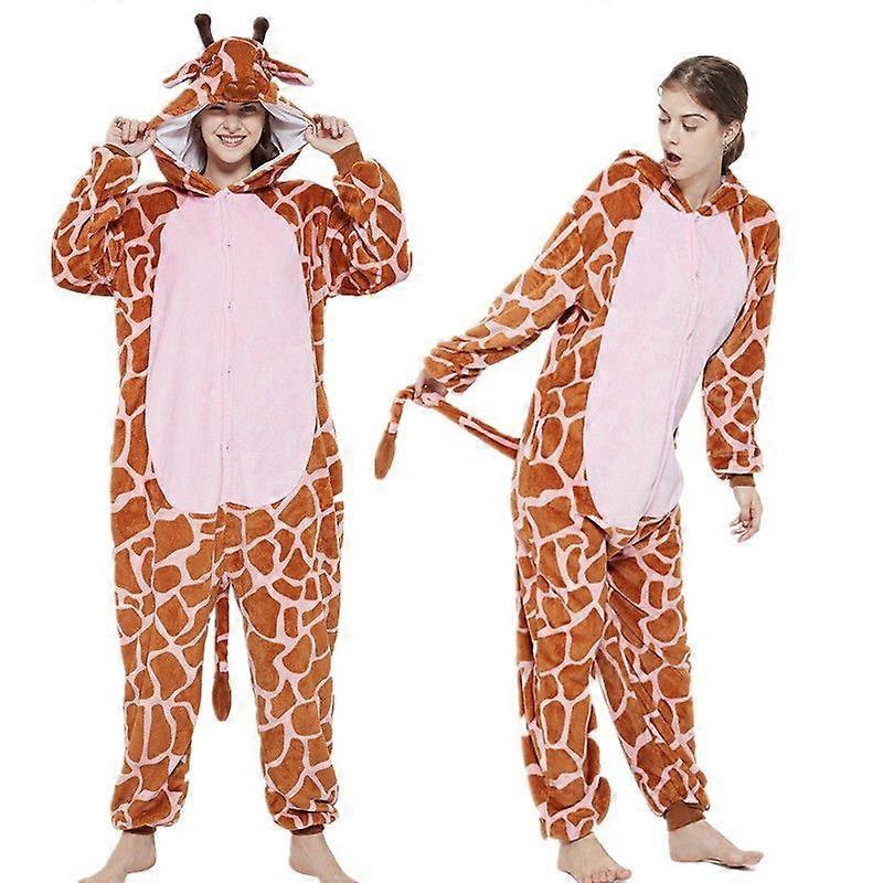 Dessin animé Animal Complet Pyjama Girafe Combinaison Noël