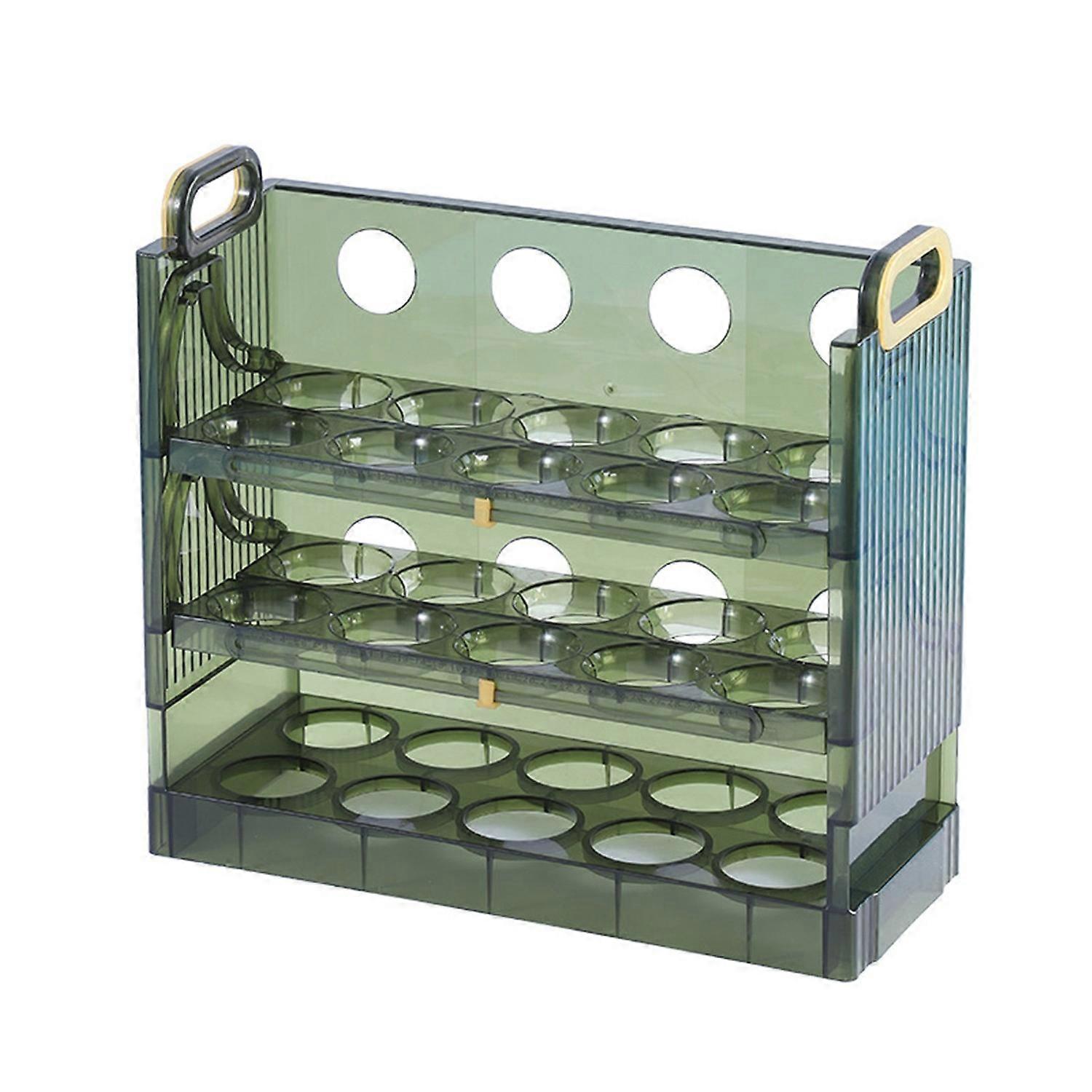 Egg Holder 2/3 Layer Design Rotatable Large Capacity Space-saving Protective Storage Reusable