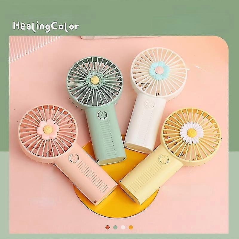 Summer Usb Small Fan Mini Handheld Small Fan Silent Rechargeable