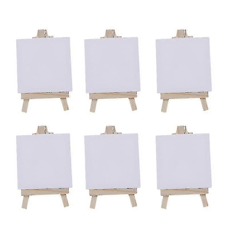 12pcs Mini Canvas Easel Set
