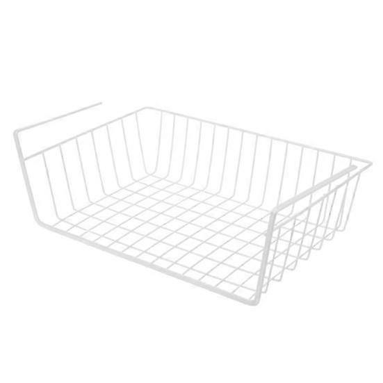 Metal Cupboard Cabinet Organizer Rack Holder Hanging Under Shelf Storage Basket