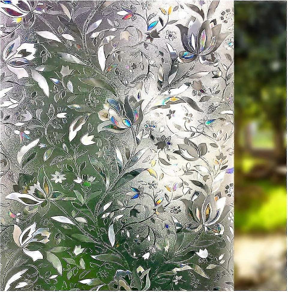 3d Window Film No Glue Static Decorative Privacy Films Window Frost Film For Glass