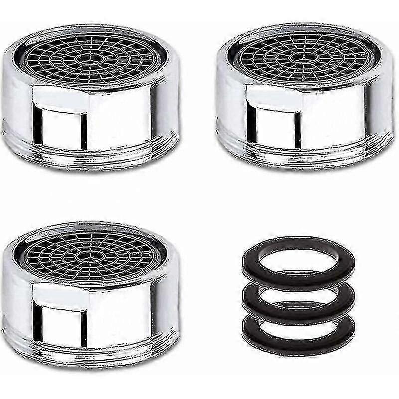 M20 蛇口エアレーター、3ピース節水蛇口エアレーター、ステンレススチールフィルター付き、蛇口水フィルターエアレーター（20mmオスネジ）Thinde