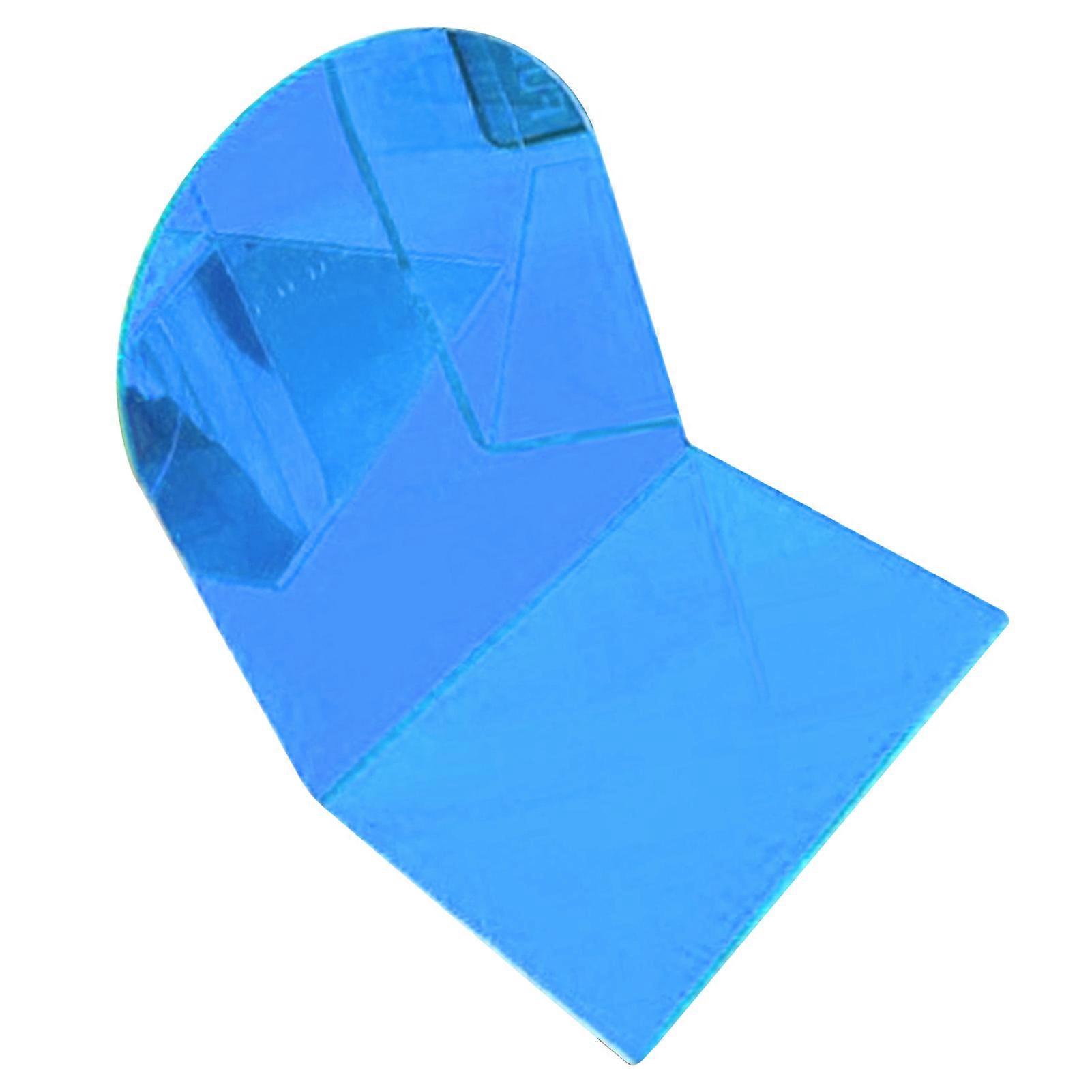 1 Pair of Bookends Thicken Non Slip Transparent Acrylic Desk Decorative Heavy Book End for Student Office L Shaped Blue