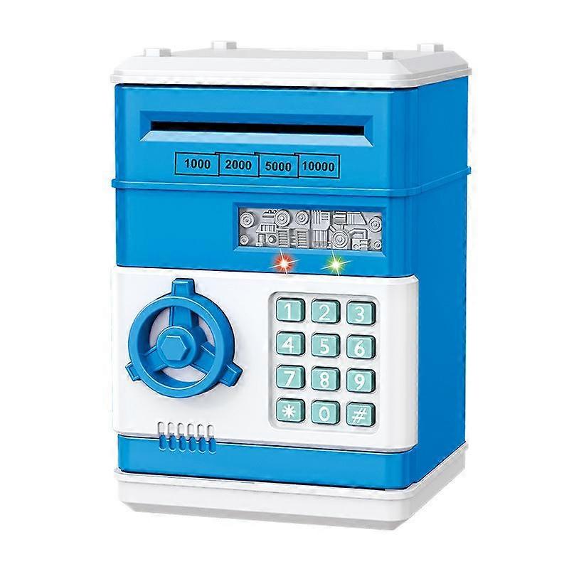 Creative Piggy Bank Automatic Mini Safe Coins Cash Saving Money Box Password Counter Code Key Lock Coin Bank Atm Child Gift