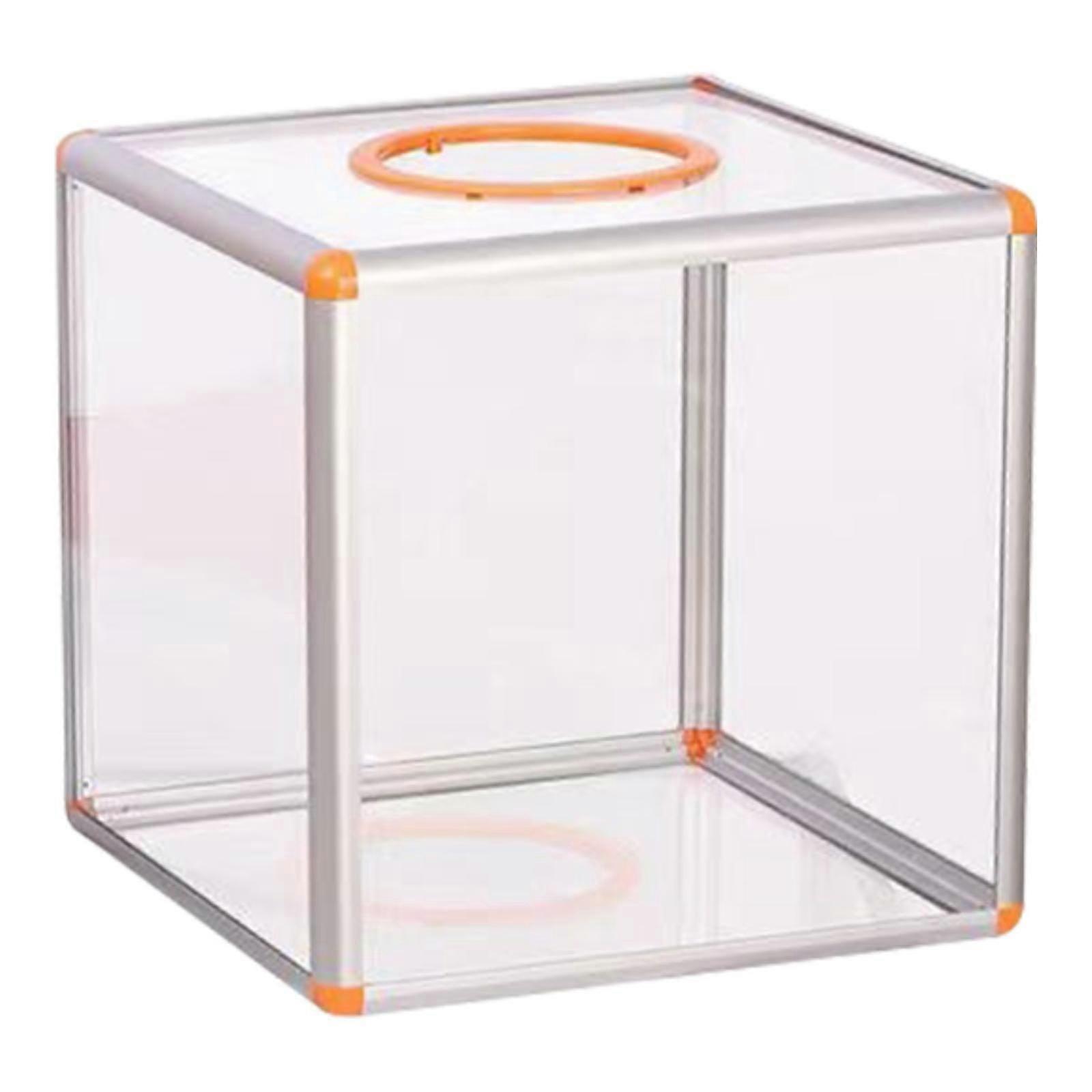 Acrylic Suggestion Box Cash Storage Container for Charity Contest Tip Office Small