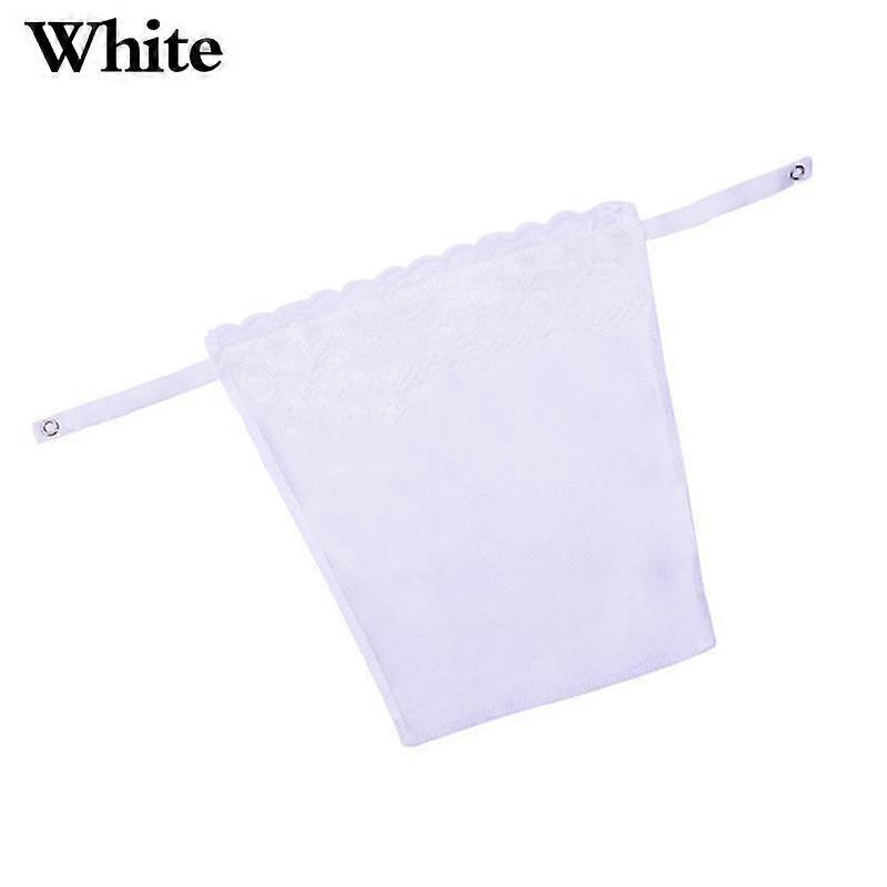 Women Quick Easy Clip-on Lace Mock Camisole Bra Insert Wrapped Chest Overlay Modesty Panel