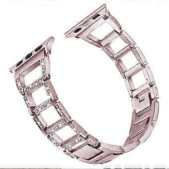 Bling Bands for Apple Watch Band 38/40/41mm Fashion Diamond Stainless Steel Metal iWatch Strap for Apple Watch Series 8 7 6 5 4 3 2, 1