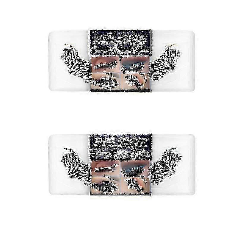 Eyelashes Eyeliner Self-adhesive False Eyelashes Soft Natural Curly Thick False Eyelashes Eyeliner -