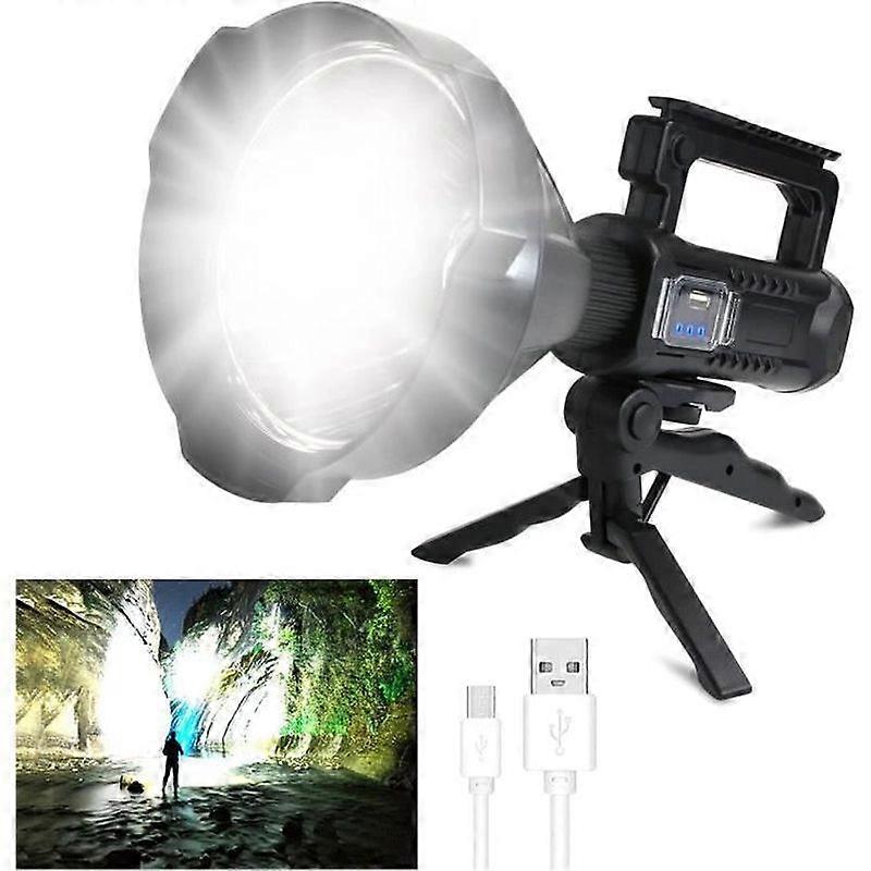 Ultra Powerful Rechargeable Waterproof LED Flashlight - LEYTN - Torch - 4 Modes - 500m