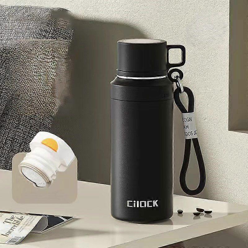 33 oz Insulated Water Bottles,316 Stainless Steel Water Bottles BPA Free Leakproof Thermos Water Bottle-Black